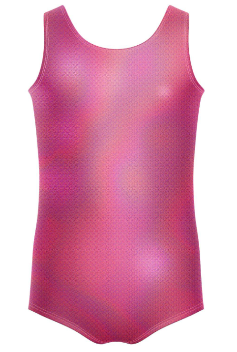 Solid Hologram Tank Leotard- Fuchsia Solid Hologram Tank Leotard- Fuchsia