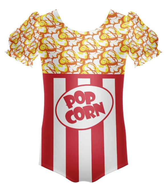 Popcorn Puff Sleeve Leotard Popcorn Puff Sleeve Leotard