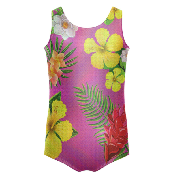 The Tropics Tank Leotard – Fuscia