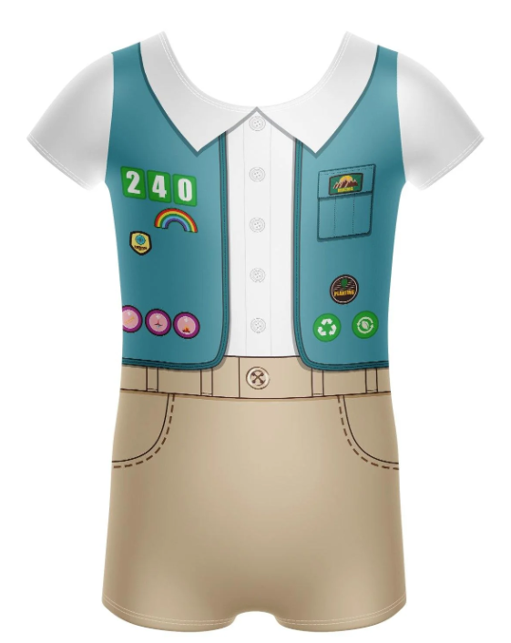 Girl Scouts Cap Sleeve Biketard – Aquamarine Girl Scouts Cap Sleeve Biketard – Aquamarine