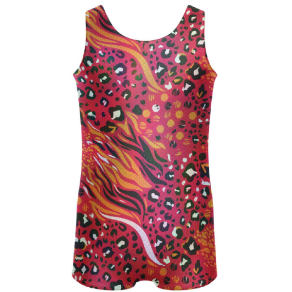 Jungle Tank Biketard-red