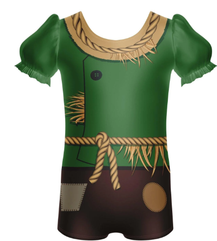 Scarecrow Puff Sleeve Biketard Scarecrow Puff Sleeve Biketard