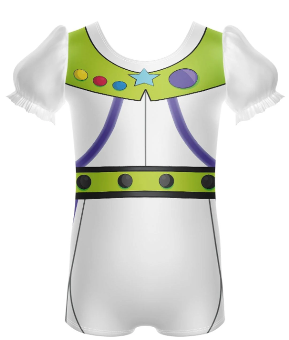 Toys Robot Puff Sleeve Biketard Toys Robot Puff Sleeve Biketard
