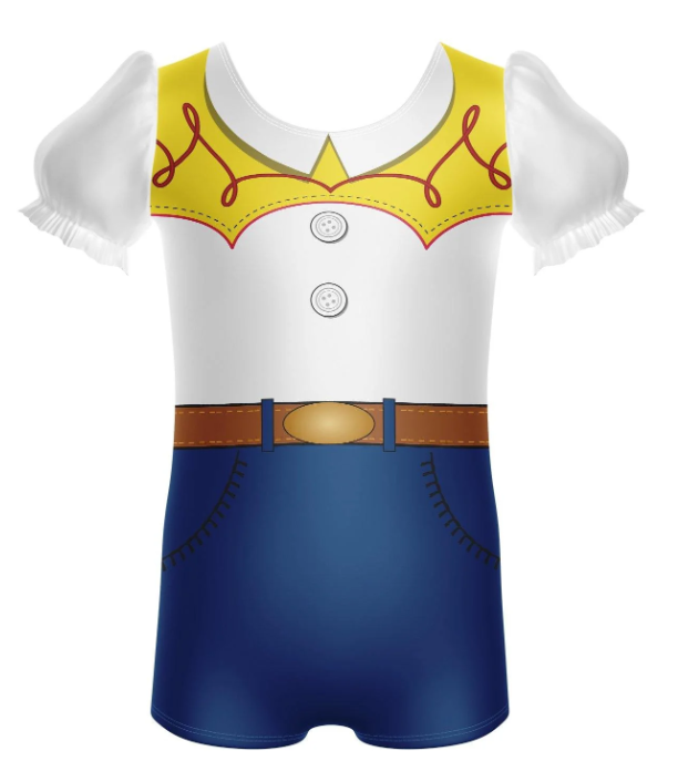 Toys Cowgirl Puff Sleeve Biketard Toys Cowgirl Puff Sleeve Biketard