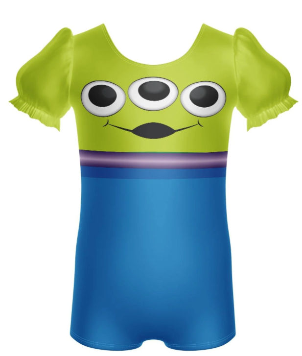 Toys Alien Puff Sleeve Biketard Toys Alien Puff Sleeve Biketard