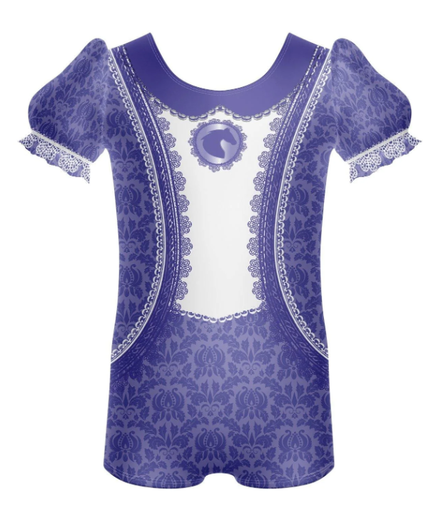 At the Races Puff Sleeve Biketard – lilac At the Races Puff Sleeve Biketard – lilac