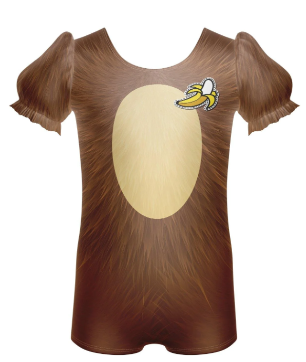Monkey Around Puff Sleeve Biketard Monkey Around Puff Sleeve Biketard