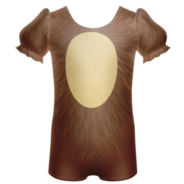 Honey Bear Puff Sleeve Biketard