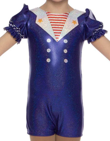 Sailor Puff Sleeve Biketard Sailor Puff Sleeve Biketard
