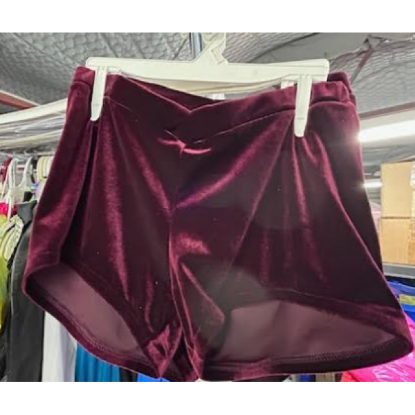 burgundy shorts