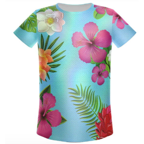 The Tropics Boys Shirt-turquoise