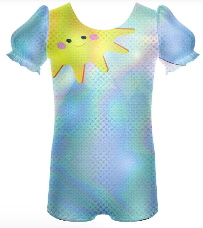 Sunshine Puff Sleeve Biketard-copen Sunshine Puff Sleeve Biketard-copen